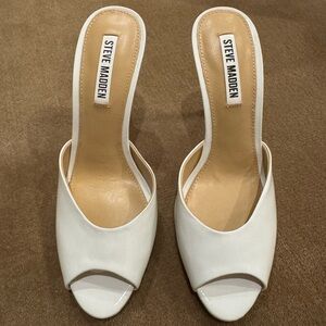 Steve Madden White Heels
